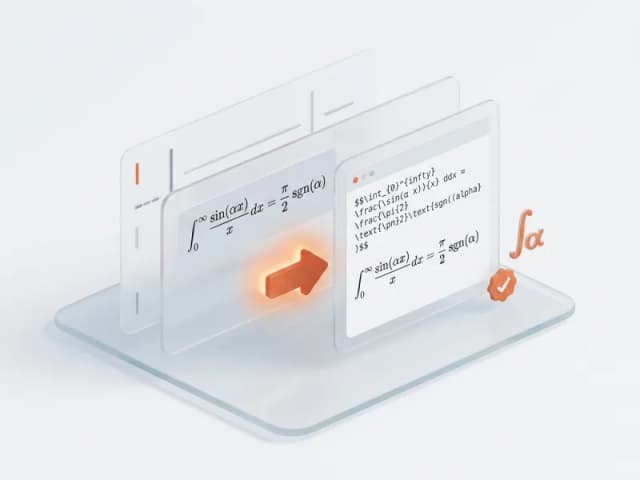 Math as LaTeX