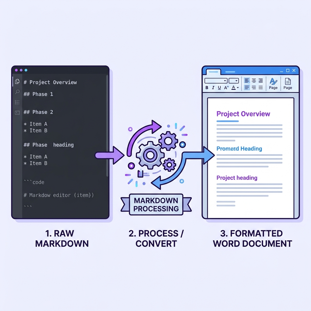 Obsidian Markdown 笔记转换为格式完整的 Word 文档